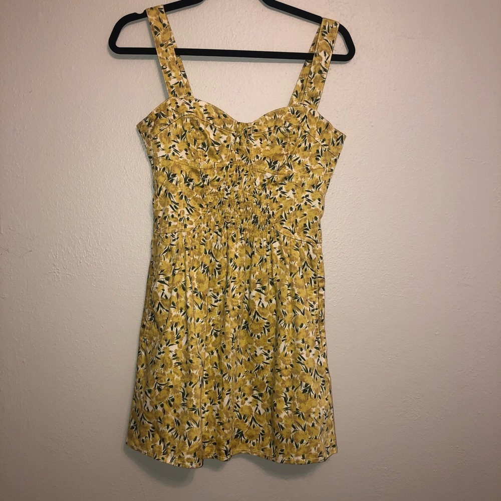 Yellow Floral Free People Dress